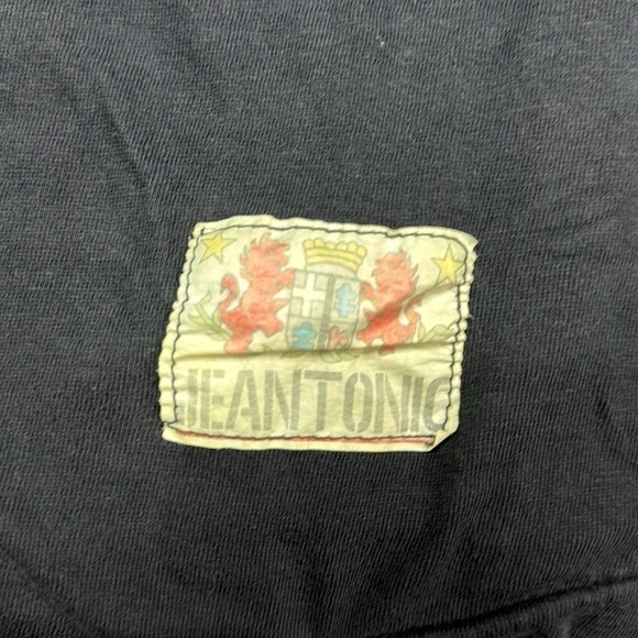 Vintage Jeantonic Black Pocket Short Sleeve Tshirt 80s Large - Picture 8 of 8